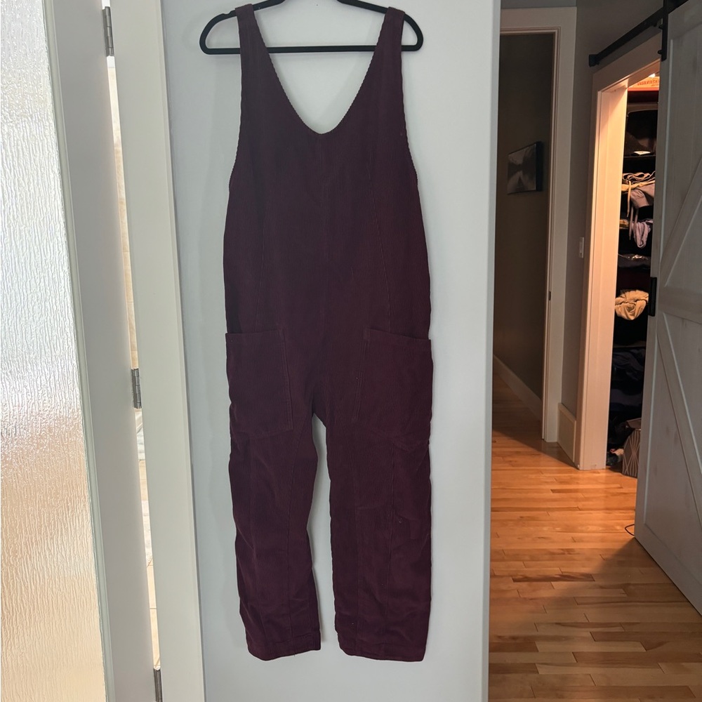 Free People Purple Sleeveless Jumpsuit Casual Knit